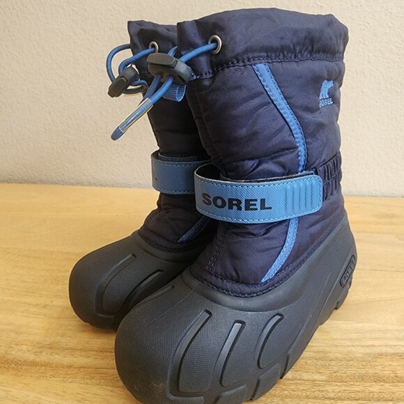 Sorel Snow Boots Kids Size 12 Waterproof Winter Insulated NC1885-464 Shoes - Picture 6 of 11